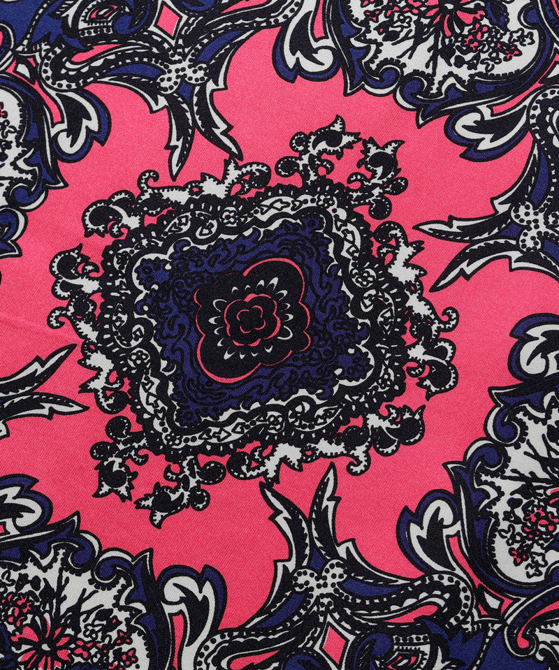 Between Flower and Paisley Silk Scarf