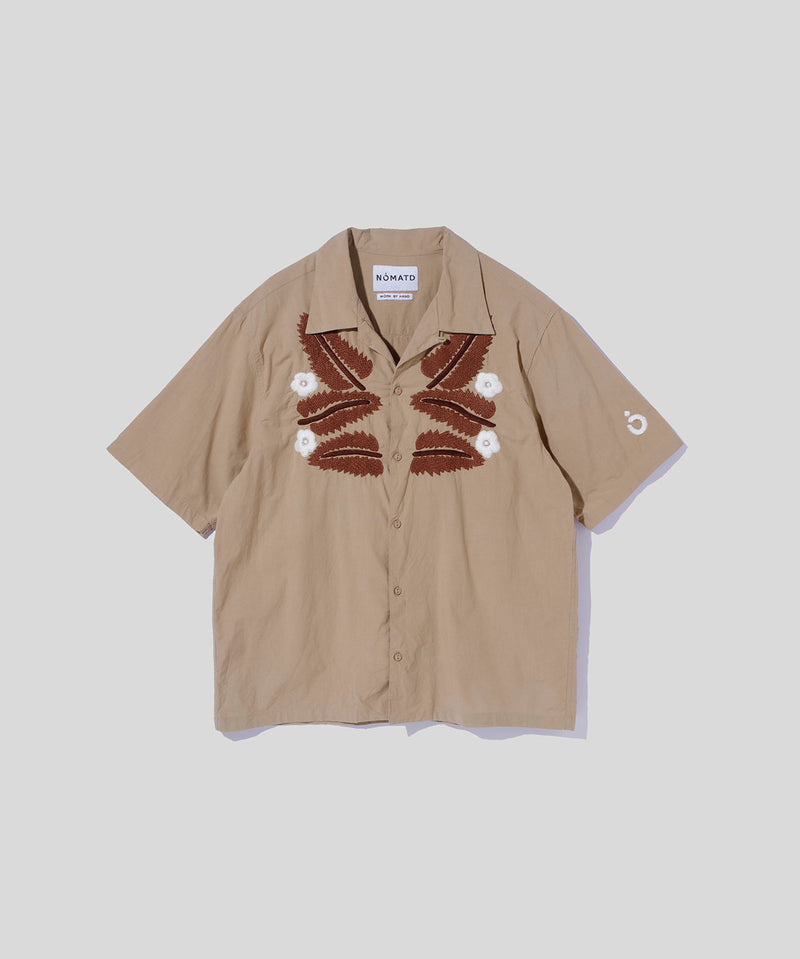Leaf Hand Embroidery SS Shirt