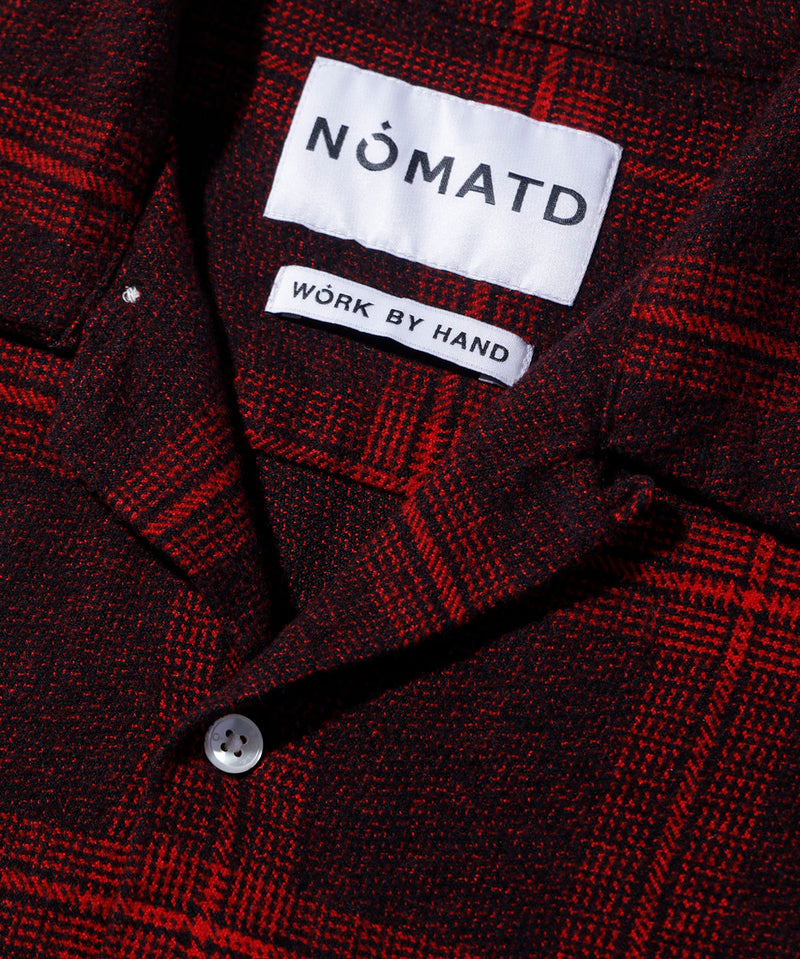 Music Hand Embroidery Flannel Shirt